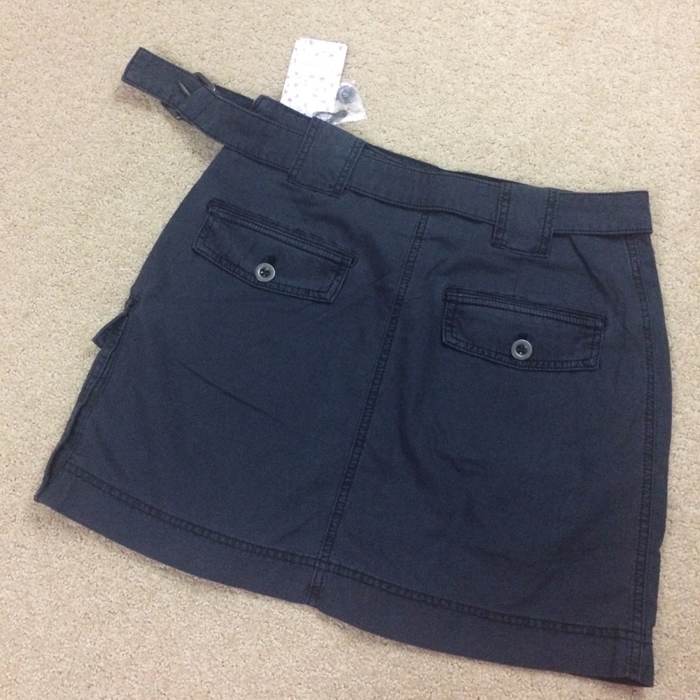 Free People Cargo-Style Skirt Buckles Pockets - Picture 6 of 8